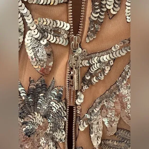 NWOT BRONX AND BANCO Violet Maxi Dress in Dark Silver, wedding guest dress - Picture 15 of 16